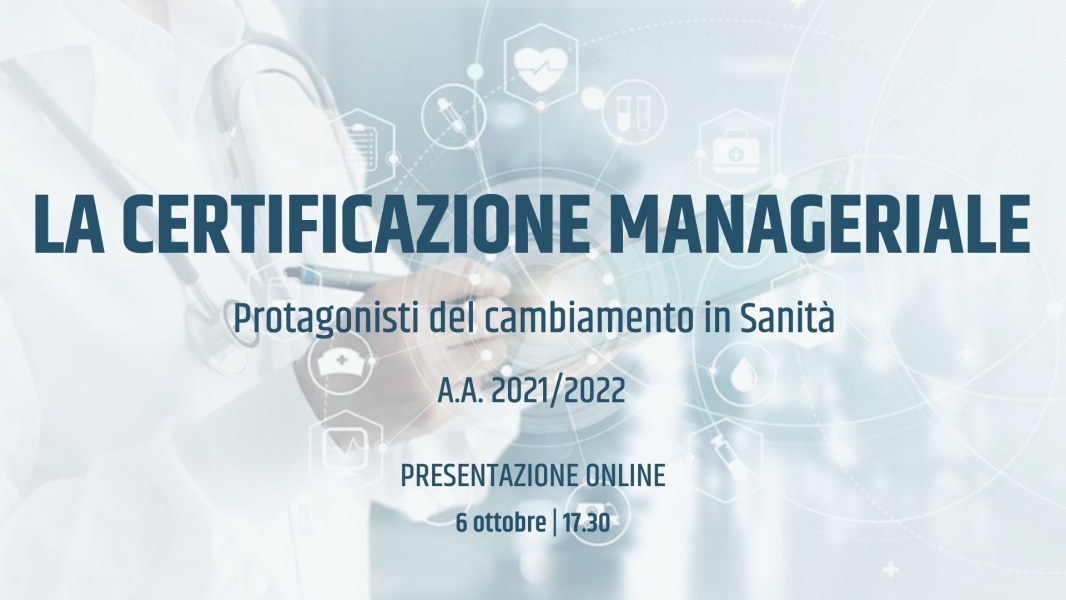 Presentazione Online Corso di Certificazione Manageriale